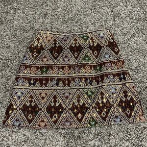 Cute mini skirt with glitter accents